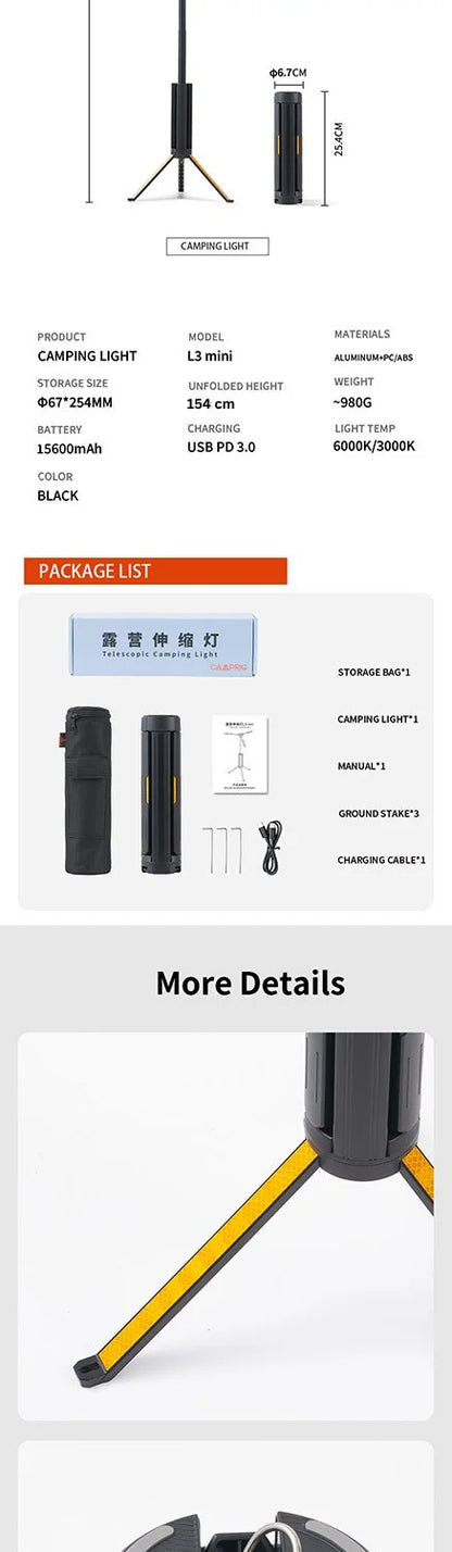 Linterna Tower Pro Expandible