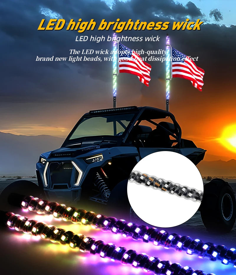 Látigo LED RGB Frontera™ RZR, CAN-AM